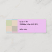 Ironing Service Skinny-Visitekaartjes Mini Visitekaartje (Achterkant)