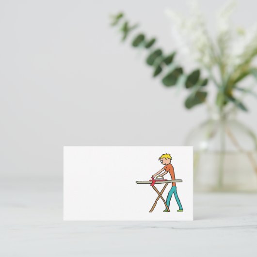 Ironing Visitekaartje (Staand voorkant)