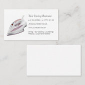 Ironing/Visitekaartje wasprogramma Visitekaartje (Voorkant / Achterkant)