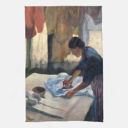 Ironing Woman Degas Theedoek (Verticaal)