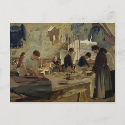 Ironing Workshop in Trouville, 1888 Briefkaart (Voorkant)