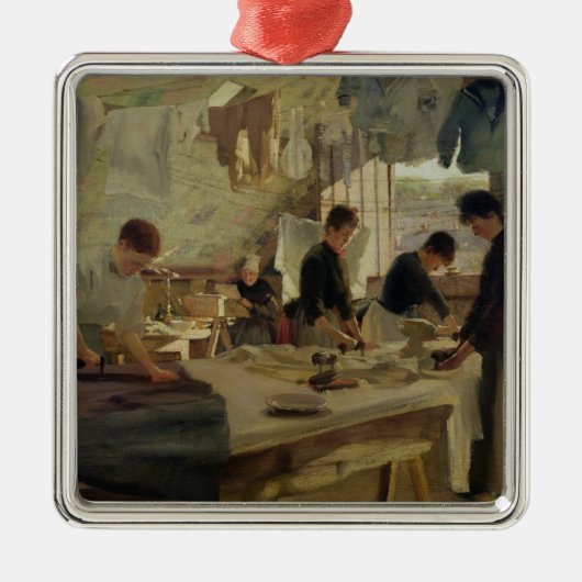 Ironing Workshop in Trouville, 1888 Metalen Ornament (Voorkant)