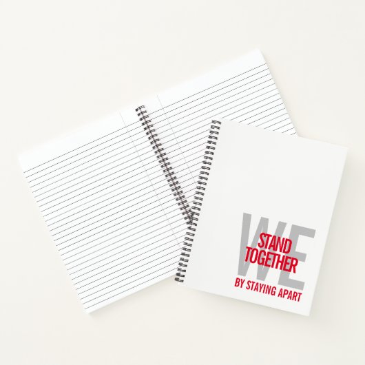 Ironisch genoeg blijven we samen uit elkaar notitieboek (Binnen)