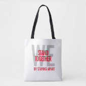 Ironisch genoeg blijven we samen uit elkaar tote bag (Voorkant)
