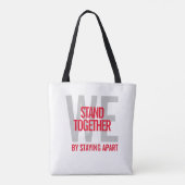 Ironisch genoeg blijven we samen uit elkaar tote bag (Achterkant)