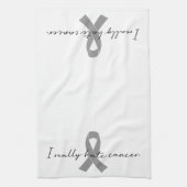 Ironisch genoeg haat ik kanker echt | Willekeurig Theedoek (Verticaal)