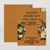 Ironisch monster Halloween kostuumfeest Briefkaart (Voorkant / Achterkant)