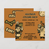 Ironisch monster Halloween kostuumfeest Kaart (Voorkant / Achterkant)