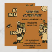 Ironisch monster Halloween kostuumfeest Kaart (Voorkant / Achterkant)