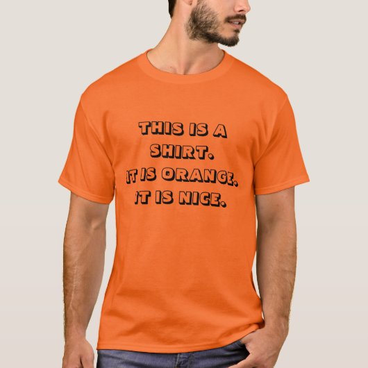 Ironisch Oranje T-shirt (Voorkant)