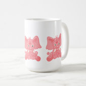 Ironisch proces roze olifant koffiemok (Voorkant rechts)