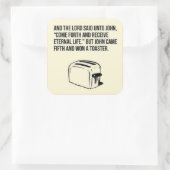 Ironische Christelijke redding sticker (Tas)