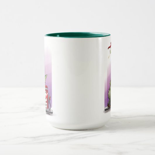 IRONISCHE DINOSAURUSGASPOMP van Jeff Willis Art Mok (Midden)