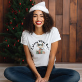 Ironische katten moeder nieuwjaar rood T-shirt