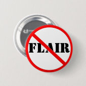 Ironische stukken van de knop Flair Ronde Button 5,7 Cm (Voorkant /achterkant)