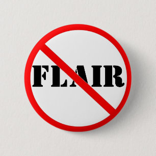 Ironische stukken van de knop Flair Ronde Button 5,7 Cm