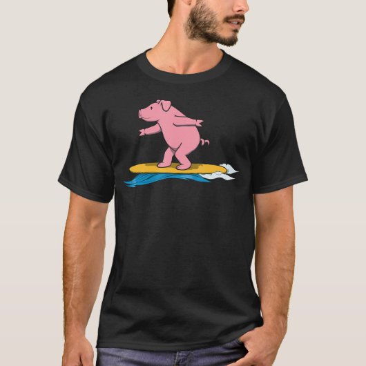 Ironische Varkensurlauber T-shirt (Voorkant)