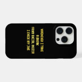 Ironische Werkprioriteiten iPhone Hoesje (Achterkant horizontaal)
