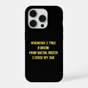 Ironische Werkprioriteiten iPhone 15 Pro Case