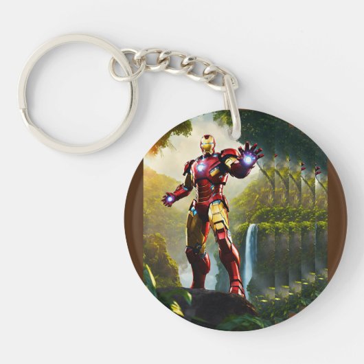 Ironman gedrukt mooie Sleutelhanger (Voorkant)