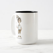 Ironman Golfer Tweekleurige Koffiemok (Voorkant links)