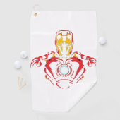 Ironman Vector Pak - Glowing Arc Core Golfhanddoek (Insitu)