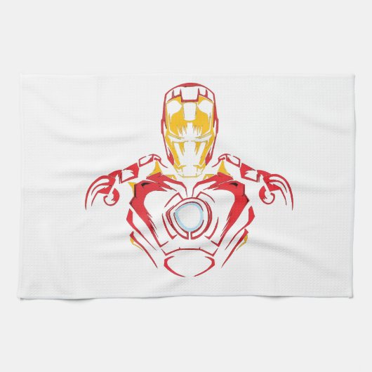 Ironman Vector Pak - Glowing Arc Core Theedoek (Horizontaal)