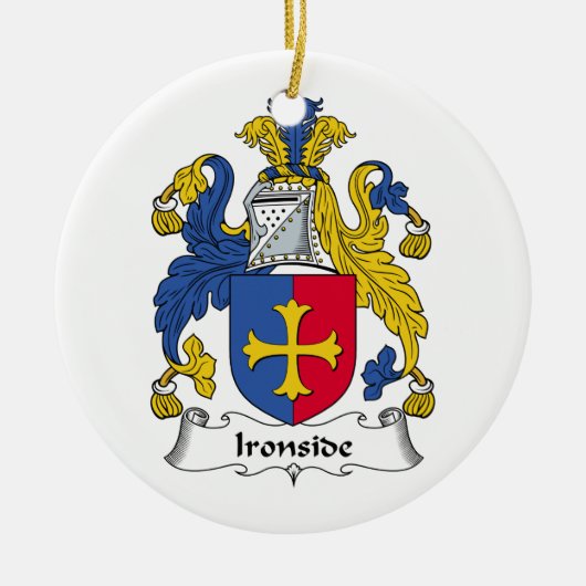 Ironside Family Crest Keramisch Ornament (Voorkant)