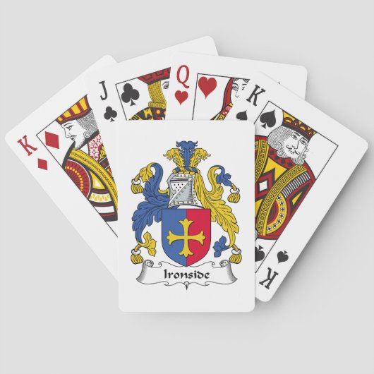 Ironside Family Crest Pokerkaarten (Achterkant)