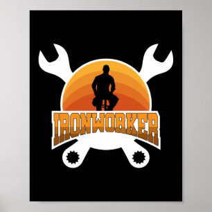 Ironwerker bouwlasser Gift Idee Poster