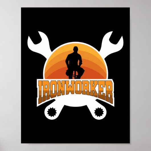Ironwerker bouwlasser Gift Idee Poster (Voorkant)