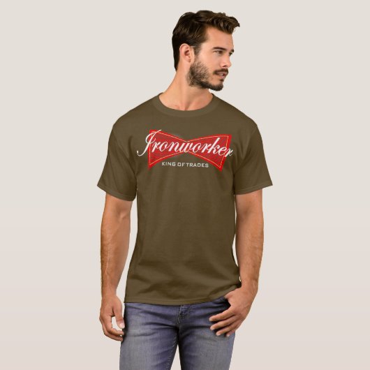 Ironwerker Funny Ironwerkers Union Tee Shirt (Voorkant volledig)