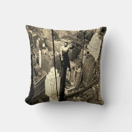 Ironwerker golven van de 88ste staat op de bodem R Kussen