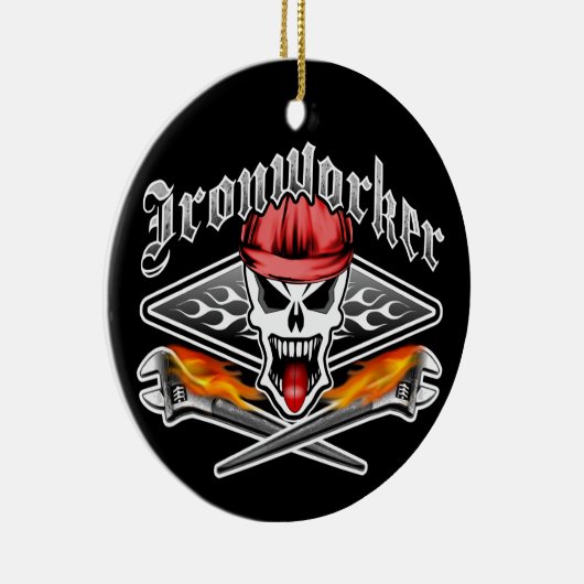 Ironwerker Skull en Spud Wrenches 2.1 Keramisch Ornament (Rechts)