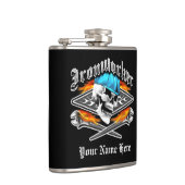 Ironwerker Skull en Spud Wrenches Heupfles (Rechts)