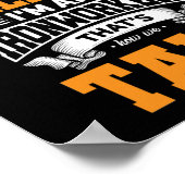 Ironwerker Yelling Construction Welder Gift Idee Poster (Hoek)