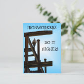 Ironwerkers doen het hogere Briefkaart (Staand voorkant)