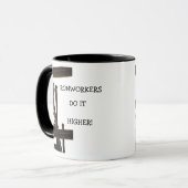 Ironwerkers doen het hogere Mok (Voorkant links)