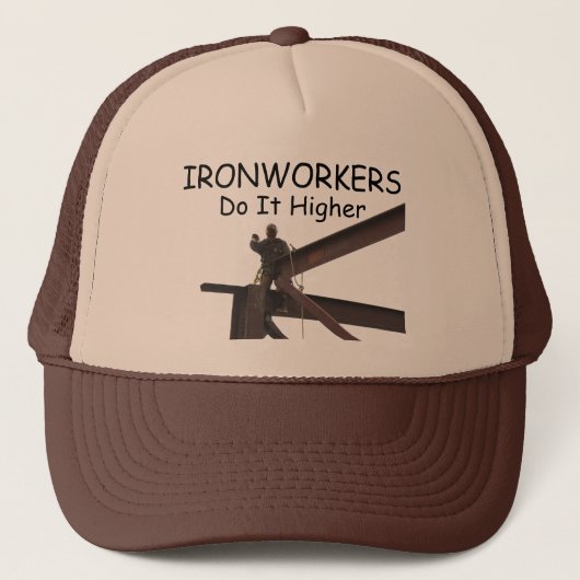 Ironwerkers Hogere Trucker Hat Trucker Pet (Voorkant)