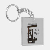 Ironwerkers krijgen hoog sleutelhanger (Voorkant Links)