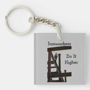 Ironwerkers krijgen hoog sleutelhanger