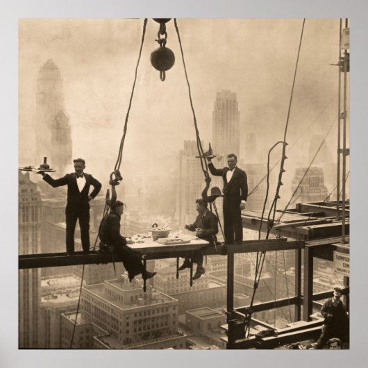 Ironwerkers lopen op de 32 verdieping poster (Voorkant)