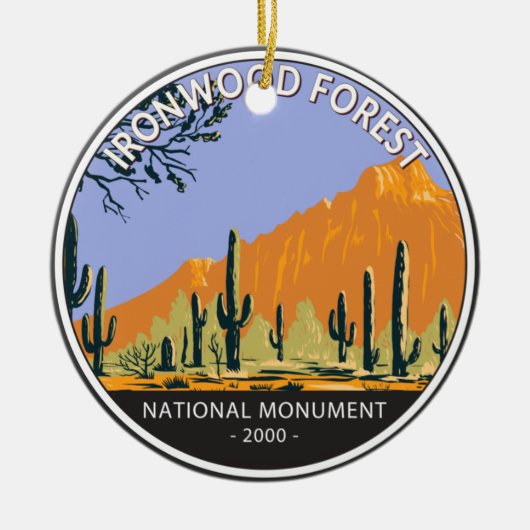 Ironwood Forest National Monument  Cirument Keramisch Ornament (Voorkant)
