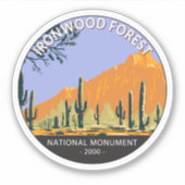 Ironwood Forest National Monument Cirument Sticker (Voorkant)