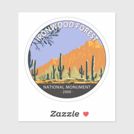 Ironwood Forest National Monument Cirument Sticker (Vel)