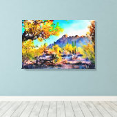 Ironwood Forest National Monument - Waterverf Canvas Afdruk (Insitu (Houten vloer))
