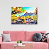 Ironwood Forest National Monument - Waterverf Canvas Afdruk (Insitu (Woonkamer))