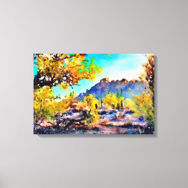 Ironwood Forest National Monument - Waterverf Canvas Afdruk
