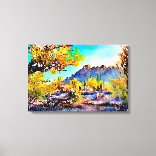 Ironwood Forest National Monument - Waterverf Canvas Afdruk (Voorkant)