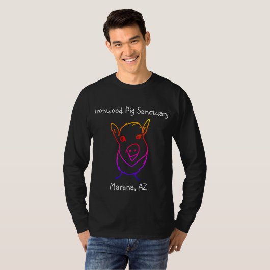Ironwood Pig Sanctuary Colorful Donk T-shirt (Voorkant volledig)